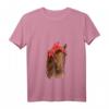 Damen Pferd mit Kopftuch Shirt – Süßes Reiten T-Shirt für Pferdeliebhaberinnen, Mädchen & Frauen, ideales Geschenk zum Geburtstag & Weihnachten