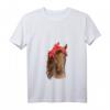 Damen Pferd mit Kopftuch Shirt – Süßes Reiten T-Shirt für Pferdeliebhaberinnen, Mädchen & Frauen, ideales Geschenk zum Geburtstag & Weihnachten