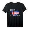 Die mit dem Isländer - Pferde Reiter Spruch Geschenk T-Shirt für Pferdefans, Reiterinnen & Pferdeliebhaberinnen zu Weihnachten & Geburtstag