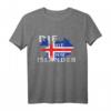 Die mit dem Isländer - Pferde Reiter Spruch Geschenk T-Shirt für Pferdefans, Reiterinnen & Pferdeliebhaberinnen zu Weihnachten & Geburtstag