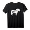 Shetty Shetland Pony Pferd Reiterin Damen Mädchen T-Shirt - Lustiges Geschenk für Pony-Liebhaber und Reiterinnen
