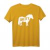 Shetty Shetland Pony Pferd Reiterin Damen Mädchen T-Shirt - Lustiges Geschenk für Pony-Liebhaber und Reiterinnen