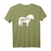 Shetty Shetland Pony Pferd Reiterin Damen Mädchen T-Shirt - Lustiges Geschenk für Pony-Liebhaber und Reiterinnen