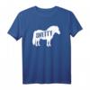 Shetty Shetland Pony Pferd Reiterin Damen Mädchen T-Shirt - Lustiges Geschenk für Pony-Liebhaber und Reiterinnen