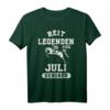 Reit Legenden sind im Juli geboren T-Shirt - Retro Pferde Geburtstag Party Outfit für Pferdefans und Reiter