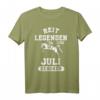 Reit Legenden sind im Juli geboren T-Shirt - Retro Pferde Geburtstag Party Outfit für Pferdefans und Reiter