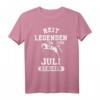 Reit Legenden sind im Juli geboren T-Shirt - Retro Pferde Geburtstag Party Outfit für Pferdefans und Reiter
