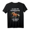 Haflinger Glitzer Pferd T-Shirt – Lustiges Reit- und Pferdeliebhaber Geschenk für Pferdefreunde