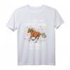 Haflinger Glitzer Pferd T-Shirt – Lustiges Reit- und Pferdeliebhaber Geschenk für Pferdefreunde