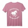 Zum Reiten Geboren zur Schule gezwungen - Lustiges Pferdespruch T-Shirt für Reiternachwuchs & Pferdefans, ideal für Reitverein & Pferdeliebhaber