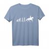 Dressurreiten Reiten Evolution T-Shirt für Reiter, Pferdeliebhaber & Pferdefans – Lustiges Dressur Motiv für Damen, Herren & Kinder als Geschenk zu Weihnachten, Ostern & Geburtstag
