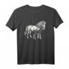 Pferde Mähne Motiv Pferd Tiermotiv Reitsport T-Shirt - Für Pferdeliebhaber und Reiter, Stylisches Reitsport-Shirt mit Pferdemotiv