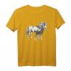 Pferde Mähne Motiv Pferd Tiermotiv Reitsport T-Shirt - Für Pferdeliebhaber und Reiter, Stylisches Reitsport-Shirt mit Pferdemotiv