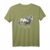 Pferde Mähne Motiv Pferd Tiermotiv Reitsport T-Shirt - Für Pferdeliebhaber und Reiter, Stylisches Reitsport-Shirt mit Pferdemotiv