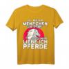 Love Horse Damen T-Shirt mit Pferdesprüchen – Süßes Pony & Reiterin Shirt für Pferdeliebhaberinnen, Geburtstags- & Valentinstagsgeschenk