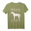 Mein Baby läuft mit Heu HAT 1 PS - Lustiges Pferde & Reiter Spruch T-Shirt für Pferdebesitzer, Hobbyreiter & Pferdefans