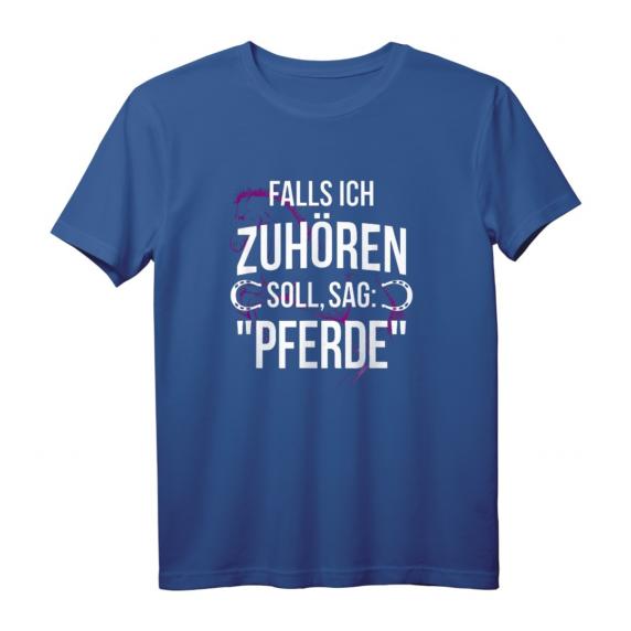 Falls ich zuhören soll, sag: Pferde Reiten Spruch Reiterin T-Shirt – Lustiges Pferdesprüche Outfit für Reiterinnen & Pferdeliebhaberinnen Falls ich zuhören soll, sag: Pferde Reiten Spruch Reiterin T-Shirt – Lustiges Pferdesprüche Outfit für Reiterinnen & Pferdeliebhaberinnen
