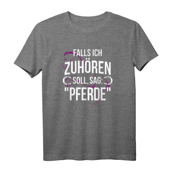 Falls ich zuhören soll, sag: Pferde Reiten Spruch Reiterin T-Shirt – Lustiges Pferdesprüche Outfit für Reiterinnen & Pferdeliebhaberinnen Falls ich zuhören soll, sag: Pferde Reiten Spruch Reiterin T-Shirt – Lustiges Pferdesprüche Outfit für Reiterinnen & Pferdeliebhaberinnen