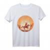Retro Vintage Sonnenuntergang Cowboy in der Wüste Pferd Reiter T-Shirt - Perfekt für Reiter, Pferdeliebhaber und Pferderennfahrer