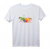 Reining T-Shirt für Westernreiten - Buntes Splash Farben Shirt als Geschenk für Pferdeliebhaberinnen und Reiterinnen