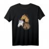 Wildpferde T-Shirt für Mädchen und Frauen - Pferdeshirt Reiten, Geschenkidee für Pferdebesitzer