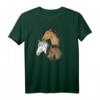 Wildpferde T-Shirt für Mädchen und Frauen - Pferdeshirt Reiten, Geschenkidee für Pferdebesitzer