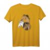 Wildpferde T-Shirt für Mädchen und Frauen - Pferdeshirt Reiten, Geschenkidee für Pferdebesitzer