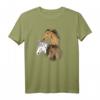 Wildpferde T-Shirt für Mädchen und Frauen - Pferdeshirt Reiten, Geschenkidee für Pferdebesitzer