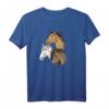 Wildpferde T-Shirt für Mädchen und Frauen - Pferdeshirt Reiten, Geschenkidee für Pferdebesitzer
