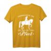 Unterschätze Nie Eine Frau Mit Einem Pferd - Lustiges Reiter T-Shirt für Pferdeliebhaber, Pferdefreunde & Pferdenarrs als Geschenk