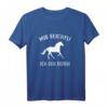 Mir Reichts Ich Geh Reiten Pferde Geschenk T-Shirt für Pferdeliebhaberinnen - Lustige Geschenkidee für Mädchen und Reiterinnen