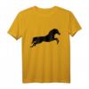 Pferde Silhouette T-Shirt für Reiter & Pferdeliebhaber – Geschenkidee für Pferdefans, Reitturniere & Reitsport