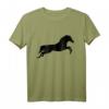 Pferde Silhouette T-Shirt für Reiter & Pferdeliebhaber – Geschenkidee für Pferdefans, Reitturniere & Reitsport