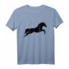 Pferde Silhouette T-Shirt für Reiter & Pferdeliebhaber – Geschenkidee für Pferdefans, Reitturniere & Reitsport