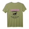 Zum Reiten geboren zur Schule gezwungen - Lustiges Pferde Spruch T-Shirt für Reiterinnen und Pferdefreunde, ideal zum Geburtstag & Weihnachten