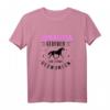 Zum Reiten geboren zur Schule gezwungen - Lustiges Pferde Spruch T-Shirt für Reiterinnen und Pferdefreunde, ideal zum Geburtstag & Weihnachten
