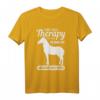 Andere gehen zum Therapeuten. Ich reite American Curly Horse T-Shirt – Süßes Pferde Design für Reiterinnen & Pferdeliebhaber, perfekt als Geschenk