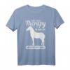 Andere gehen zum Therapeuten. Ich reite American Curly Horse T-Shirt – Süßes Pferde Design für Reiterinnen & Pferdeliebhaber, perfekt als Geschenk