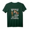 Vorsicht vor der Reiterin das Pferd ist harmlos Reiten Reit T-Shirt - Perfektes Geschenk für Reiter, Pferdeliebhaber & Pferdesportfans