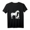 Damen Hund Pferd Motiv - Lustiges und süßes Reiter und Hunde Design T-Shirt, perfektes Geschenk für Tierliebhaberinnen
