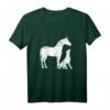 Damen Hund Pferd Motiv - Lustiges und süßes Reiter und Hunde Design T-Shirt, perfektes Geschenk für Tierliebhaberinnen