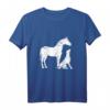 Damen Hund Pferd Motiv - Lustiges und süßes Reiter und Hunde Design T-Shirt, perfektes Geschenk für Tierliebhaberinnen