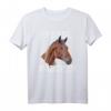 PFERDE MÄDCHEN Shirt für Mädchen und Damen | Reiterin Reiten PFERD T-Shirt mit klassischem Schnitt und doppeltem Saum