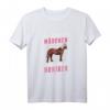 Coole Mädchen reiten Noriker Pferdesport Voltigieren T-Shirt – Witziges Reitsport-Motiv für Pferdeliebhaberinnen und Reiterferien