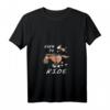 Damen Born To Ride Pferde Comic Motiv T-Shirt mit V-Ausschnitt – Lustiges Reitsport Design für Pferdefreunde, Reiter & Ponyliebhaber