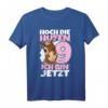 Hoch die Hufen 9. Geburtstag T-Shirt für Mädchen - Lustiges Pferde Reiten Spruch, perfekte Geschenkidee für 9-Jährige Pferdeliebhaberinnen