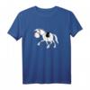 Happy Dressurpferd Comic Pferd Turnier T-Shirt – Lustiges Reiter Motiv für Pferdefreunde, Kinder & Pferdesportfans, ideales Geschenk