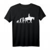 Westernreiten Westernreiter Cowboy Reiten Evolution Reiter T-Shirt – Klassisch geschnitten, perfekt für Reitsportfans und Westernliebhaber