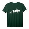 Westernreiten Westernreiter Cowboy Reiten Evolution Reiter T-Shirt – Klassisch geschnitten, perfekt für Reitsportfans und Westernliebhaber