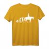 Westernreiten Westernreiter Cowboy Reiten Evolution Reiter T-Shirt – Klassisch geschnitten, perfekt für Reitsportfans und Westernliebhaber